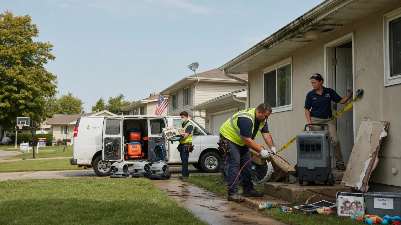 Water Damage Restoration in Edinburg, PA near me